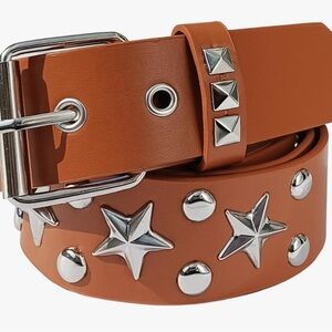 Women’s PU Leather Belt Studded Belt NEW